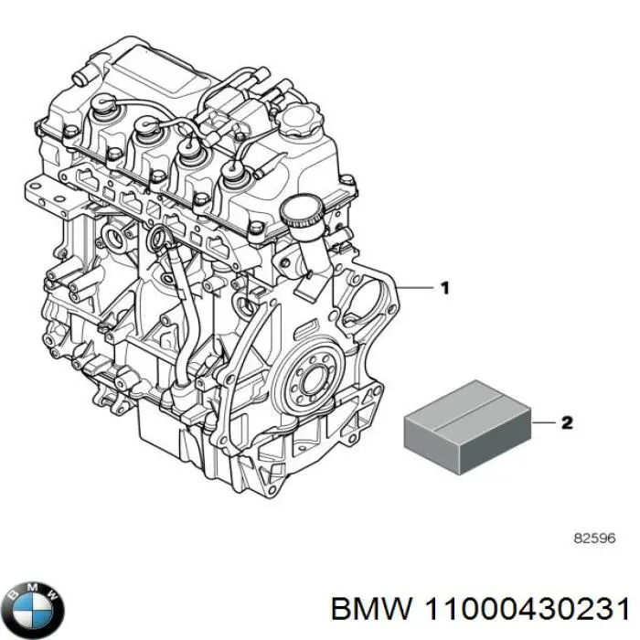 11000430231 BMW Motor montado