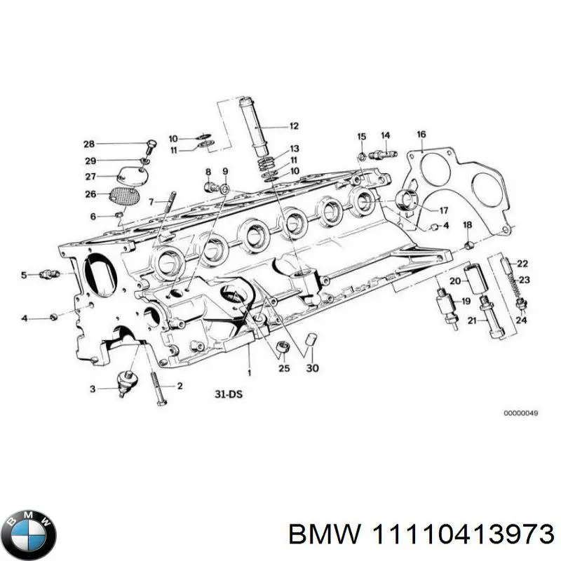 Compre 11110413973 BMW Bloco de cilindros de motor