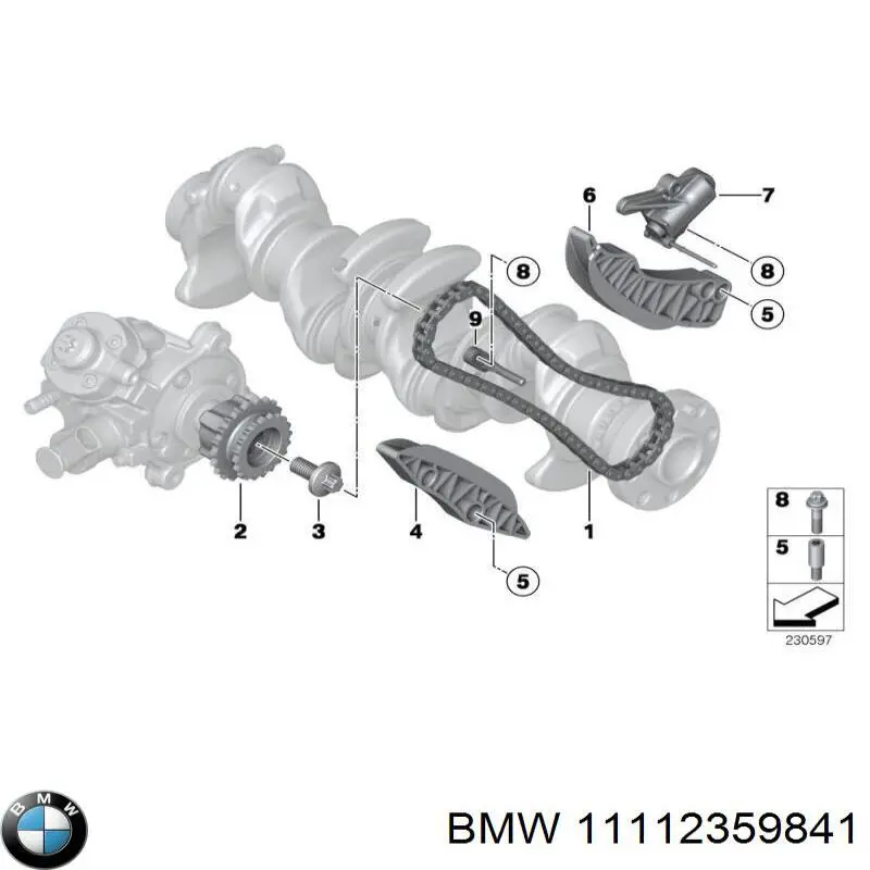 11112359841 BMW Bloco de cilindros de motor