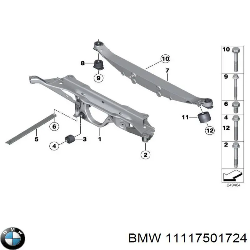 11117501724 BMW Parafuso de cabeça de motor (CBC)