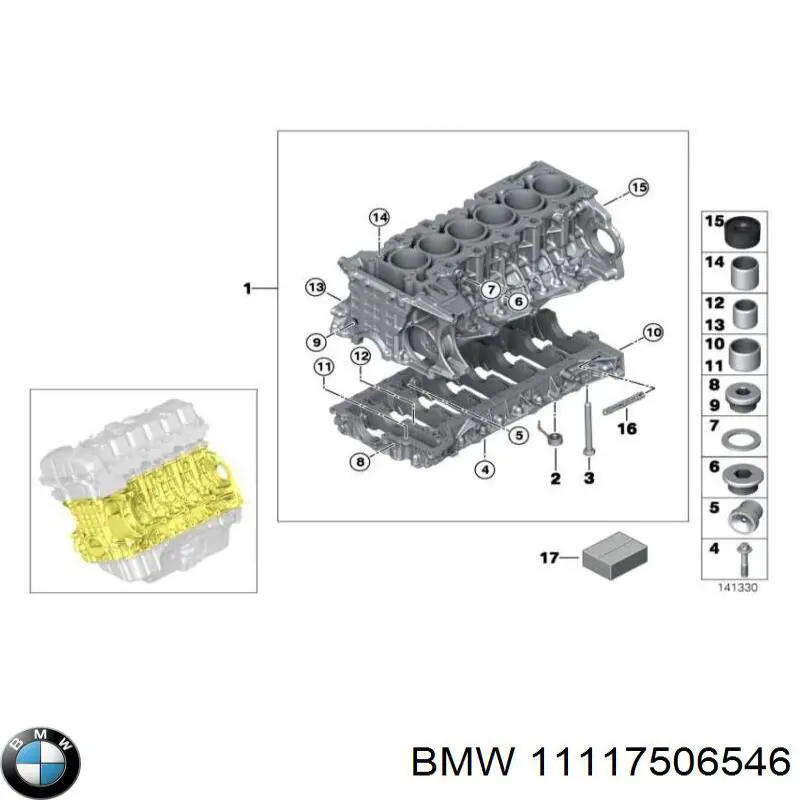 11117506546 BMW Injetor de óleo