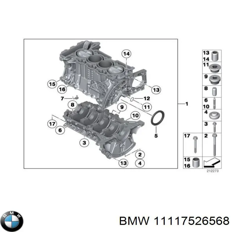 11117526568 BMW Kit de reparação de cilindro mestre do freio