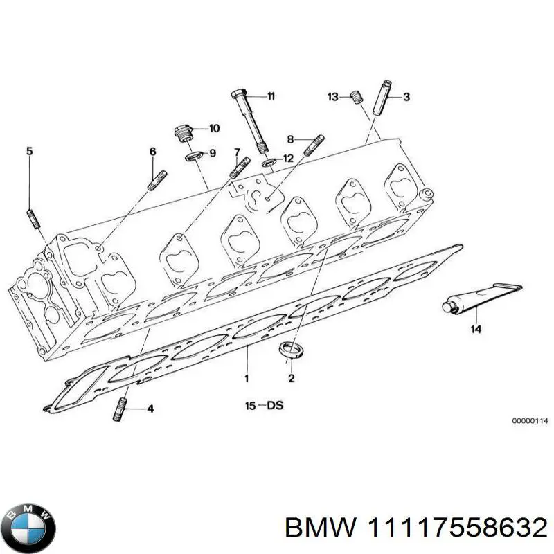 11117558632 BMW Tampão CBC/do bloco de cilindros
