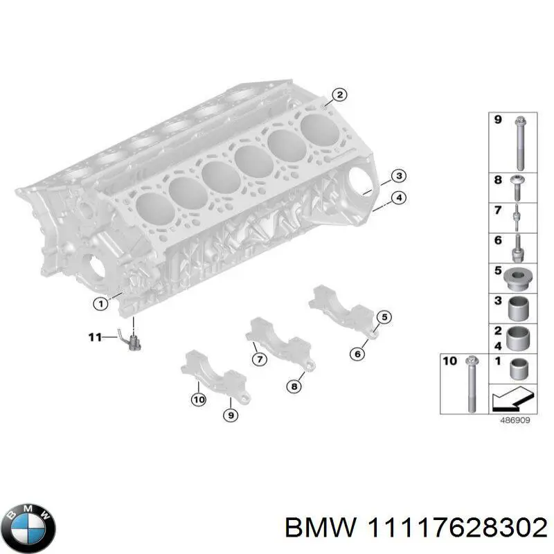 11117628302 BMW Vedante de adaptador do filtro de óleo
