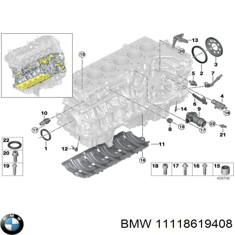 Flange do sistema de esfriamento (união em T) BMW 11118619408 preço, a partir de 24,16 USD