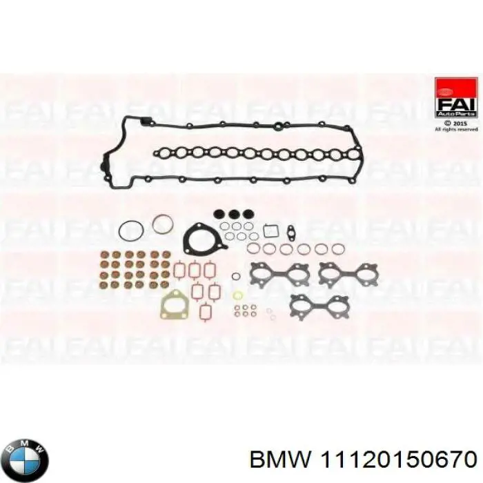 11120150670 BMW Kit superior de vedantes de motor