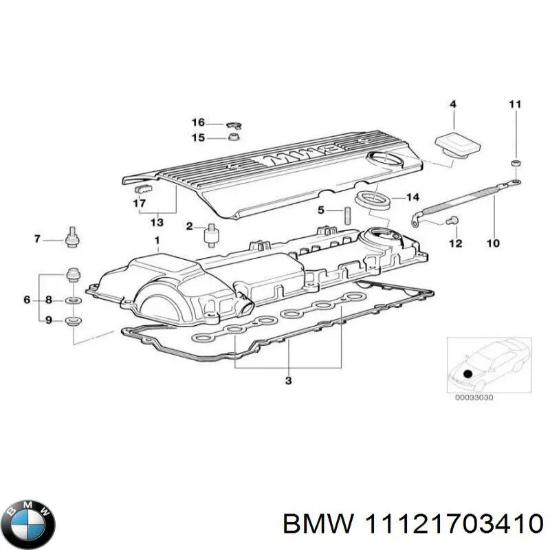 Anel de compressão do gargalho de enchimento de óleo BMW 11121703410 preço, a partir de 19,65 USD