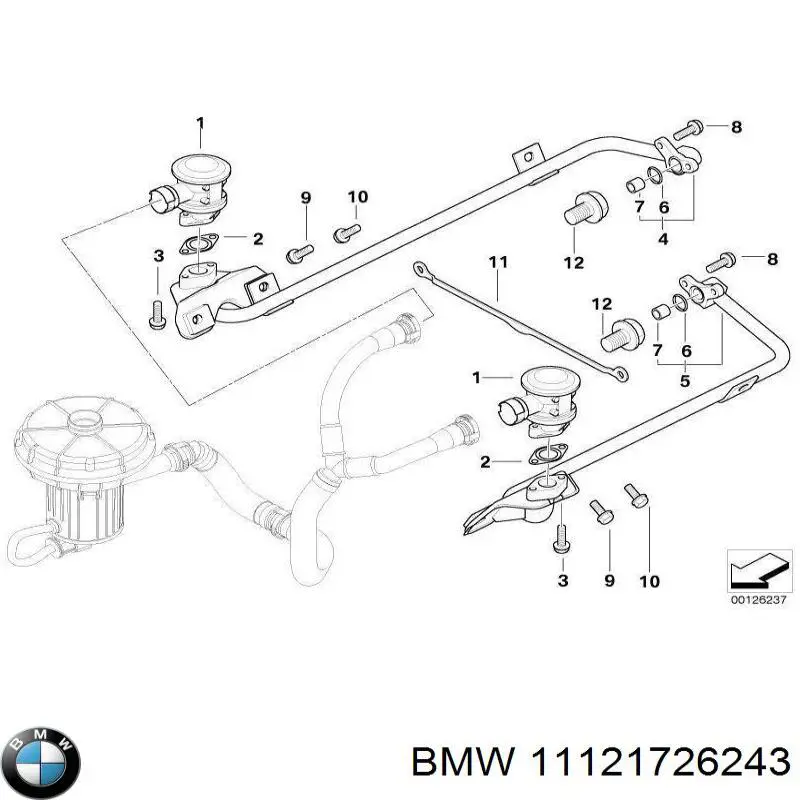 Bucha de centragem da junta universal BMW 11121726243 preço, a partir de 3,14 EUR