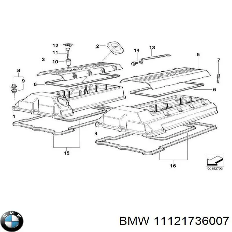 Tampa de motor decorativa BMW 11121736007 preço, a partir de 18,18 USD