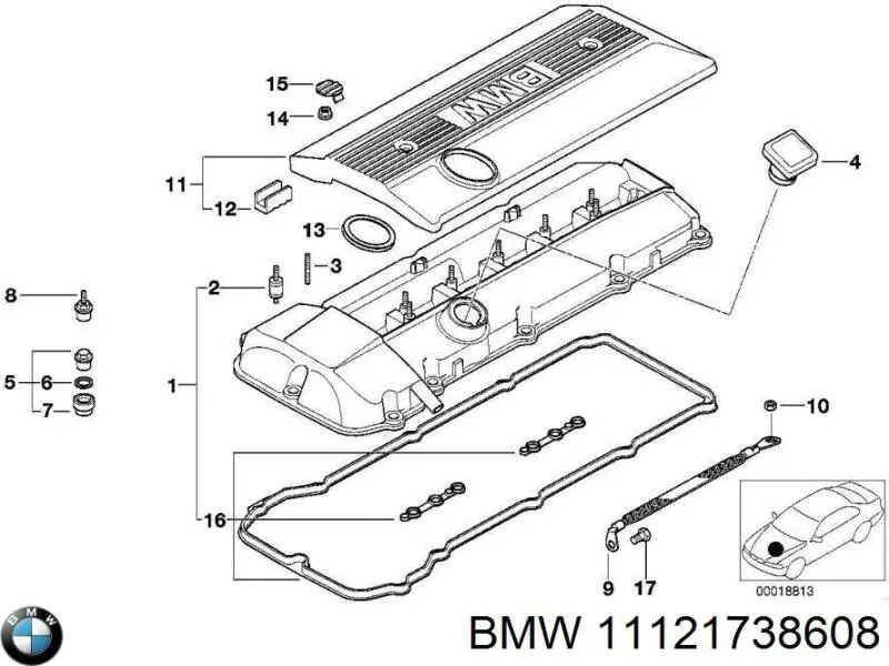 Compre 11121738608 BMW 