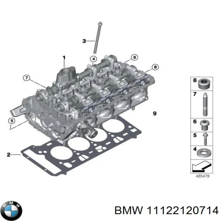 11122120714 BMW Cabeça de motor (CBC)