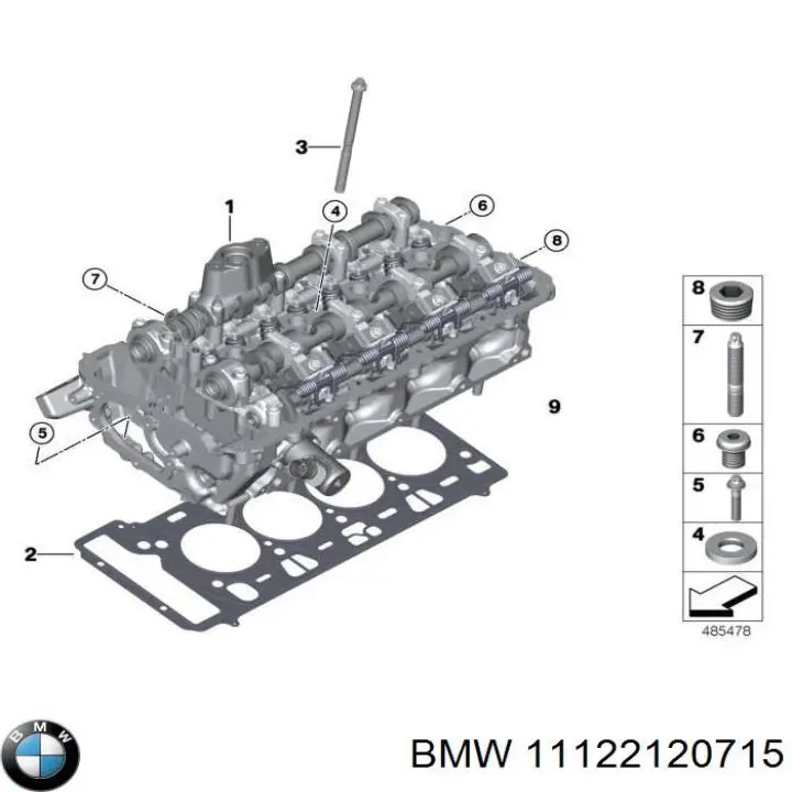 11122120715 BMW Cabeça de motor (CBC)