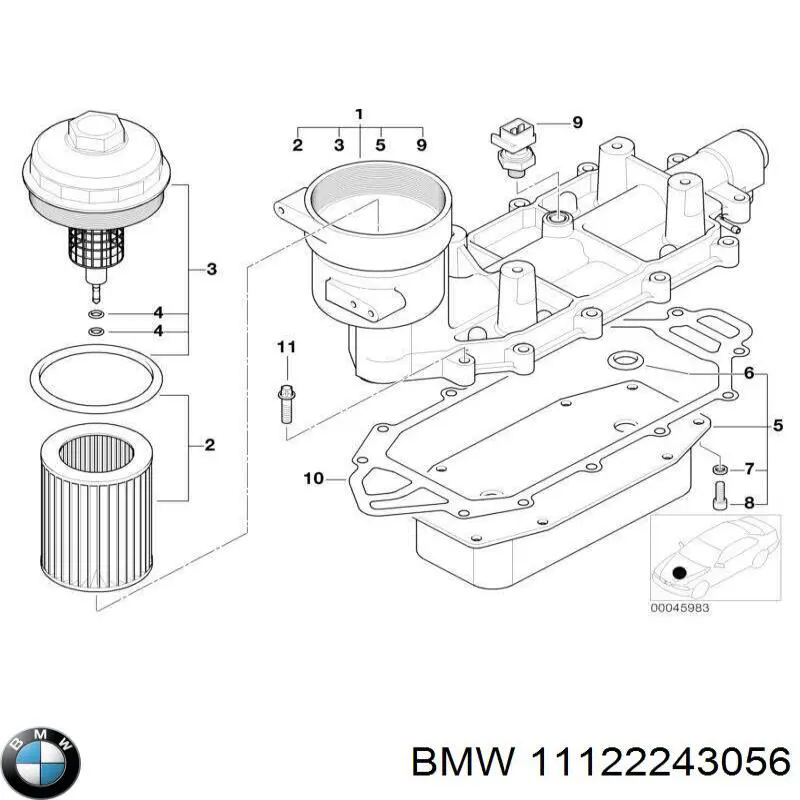 Parafuso de cabeça de motor (CBC) BMW 11122243056 preço, a partir de 4,53 USD