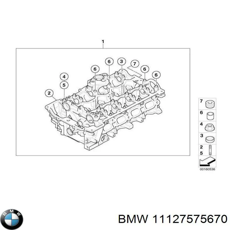 11127575670 BMW Cabeça de motor (CBC)
