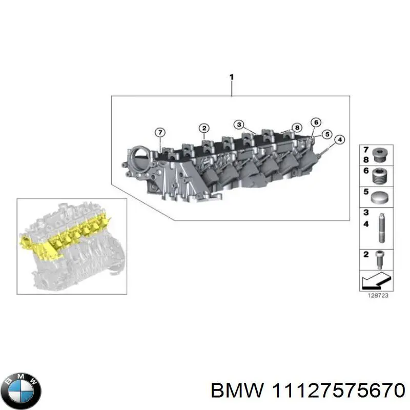 Cabeça de motor (CBC) BMW 11127575670 preço, a partir de 1170,93 USD