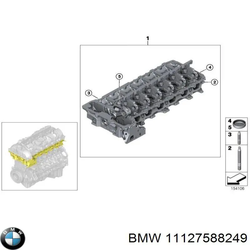 Cabeça de motor (CBC) para BMW 7  F01, F02, F03, F04