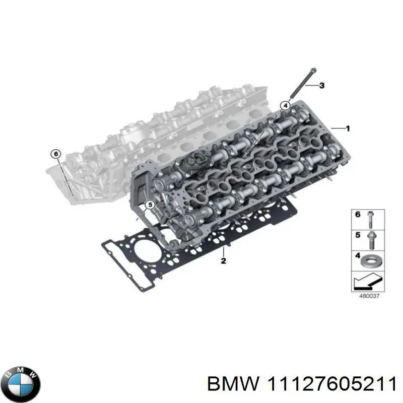 11127605211 BMW Vedante de tampa dianteira de motor