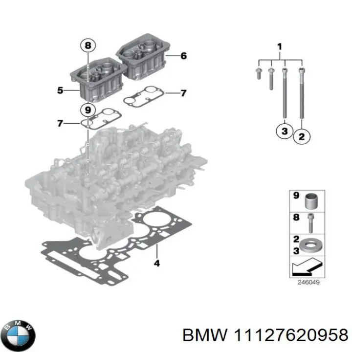 11127620958 BMW Arruela do injetor superior