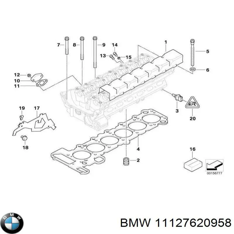Compre 11127620958 BMW Arruela do injetor superior