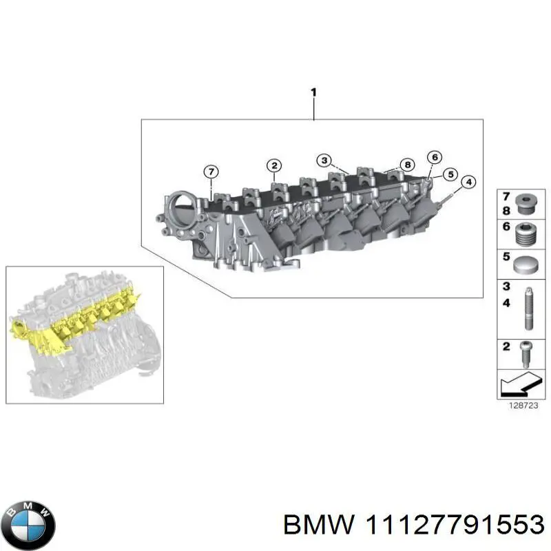 11127791553 BMW Prego de tubo coletor de escape