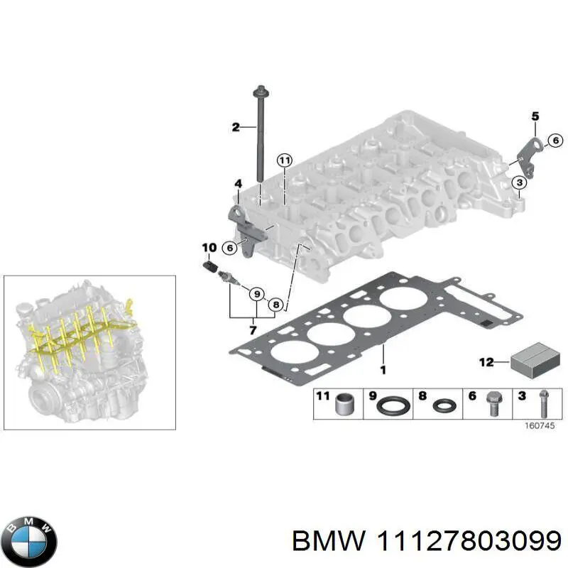 Compre 10189300 Ajusa Vedante de cabeça de motor (CBC)
