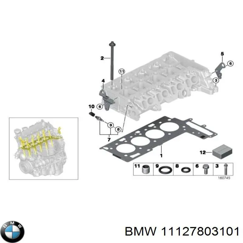 Compre 10189320 Ajusa Vedante de cabeça de motor (CBC)