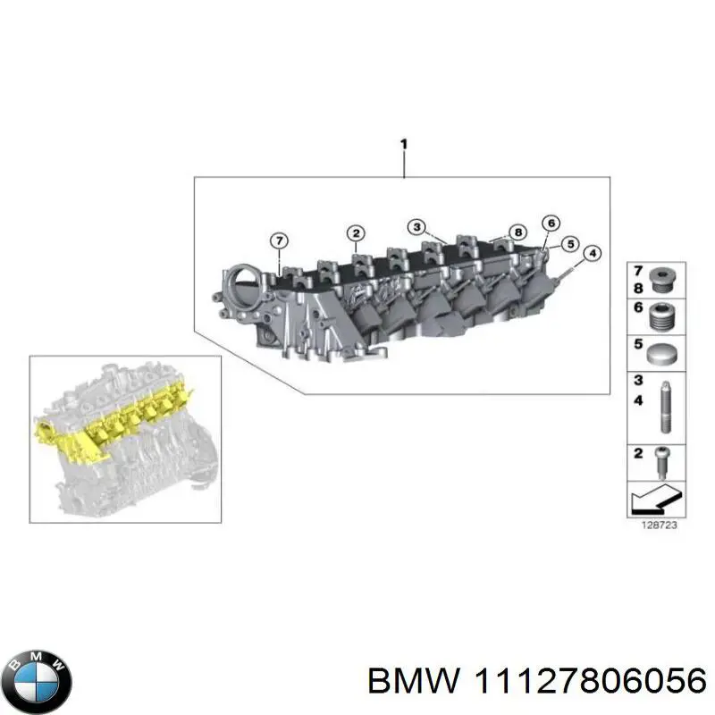 11127806056 BMW Parafuso de cabeça de motor (CBC)