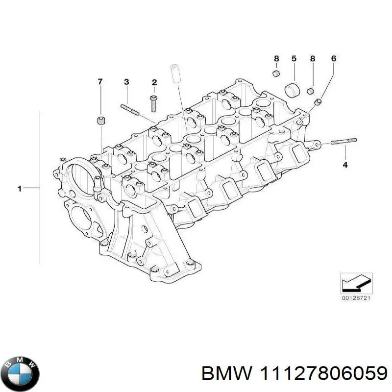 11127806059 BMW Cabeça de motor (CBC)