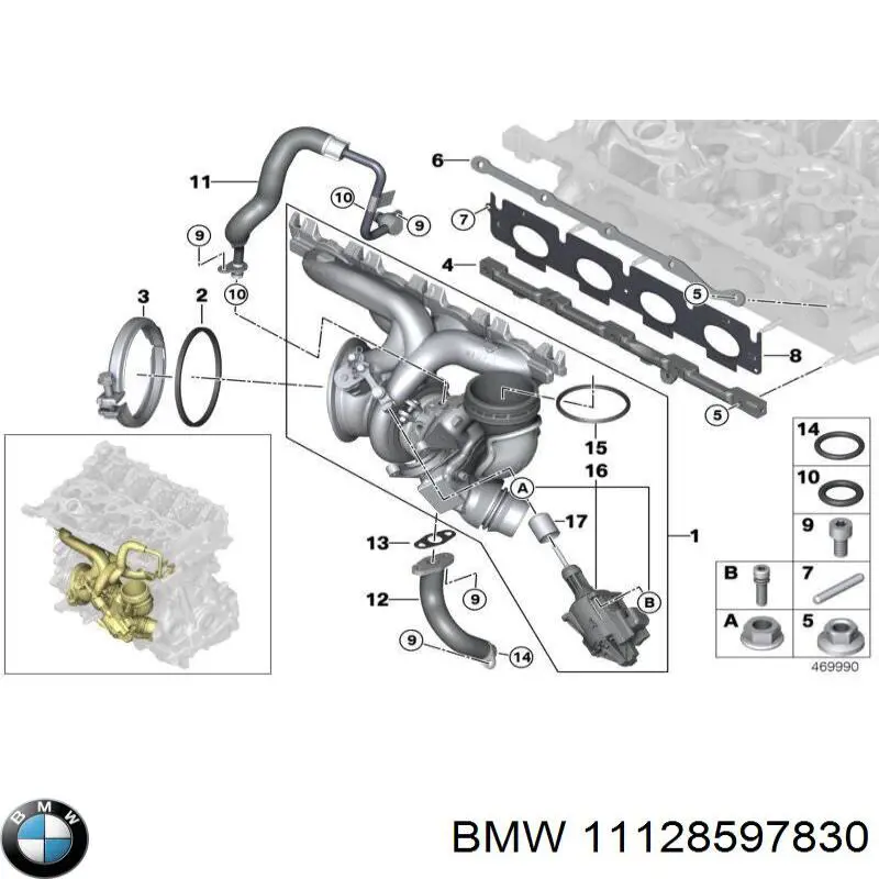 Prego de tubo coletor de escape BMW 11128597830 preço, a partir de 2,29 USD