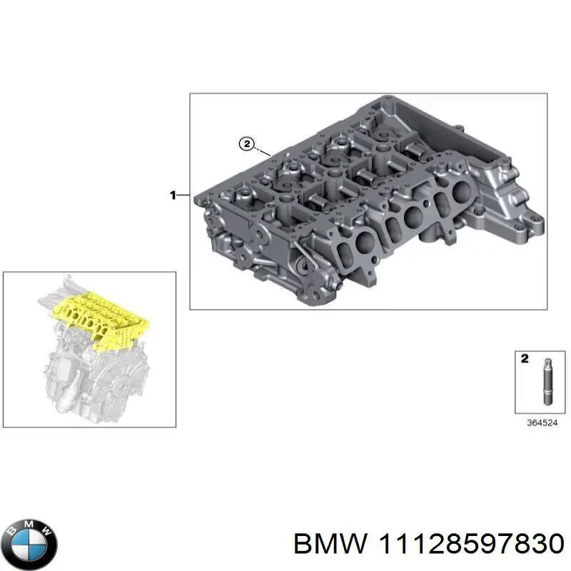 Compre 11128597830 BMW Prego de tubo coletor de escape