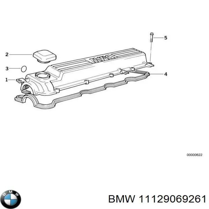 Tampa de válvulas para BMW 5  E34