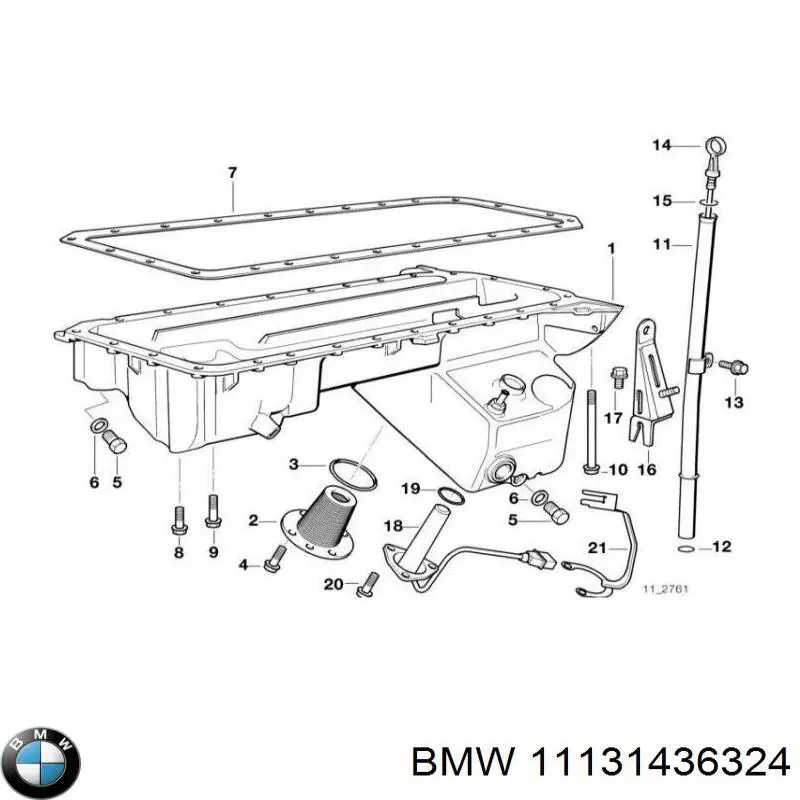 Compre 11131436324 BMW Vedante inferior de panela de cárter do motor