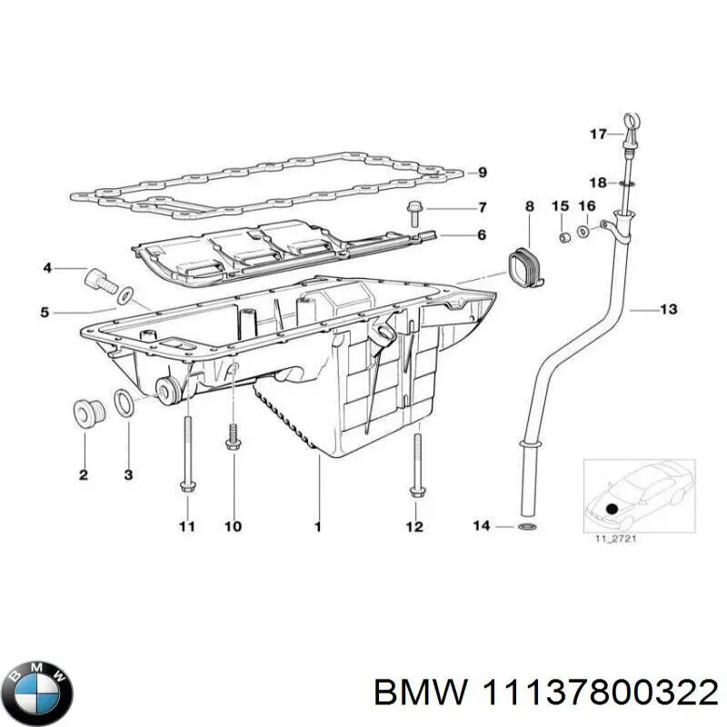 Panela de óleo de cárter do motor BMW 11137800322 preço, a partir de 539,71 USD