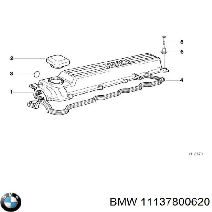 Compre 11137800620 BMW Parafuso de cabeça de motor (CBC)