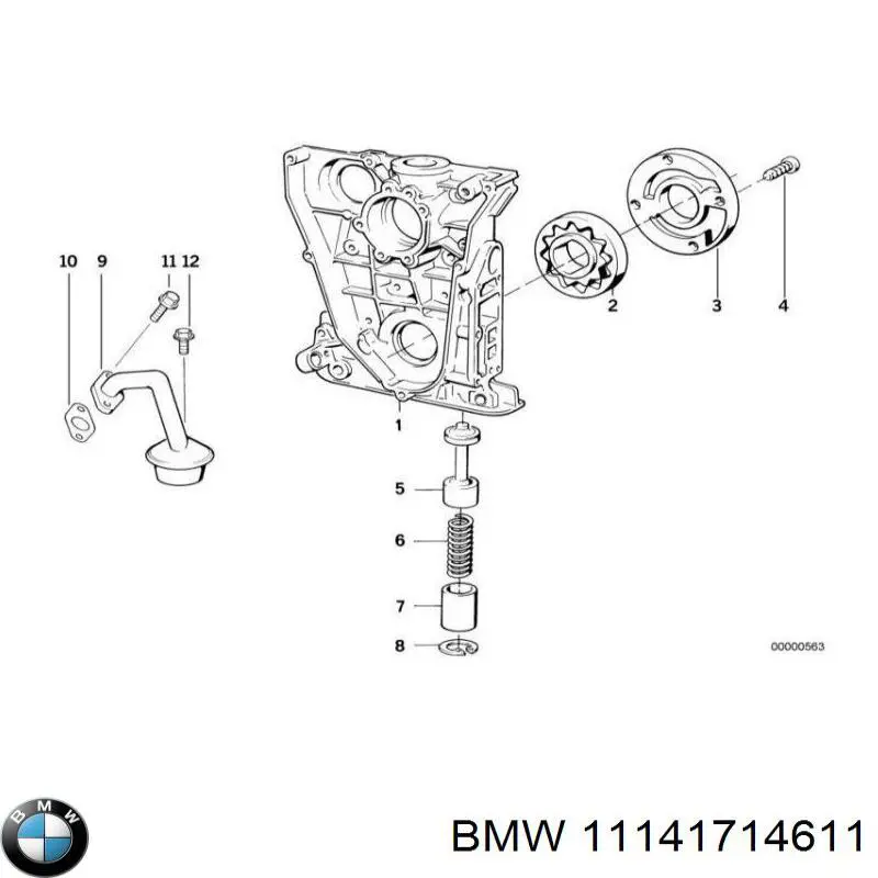 11141714611 BMW Bomba de óleo