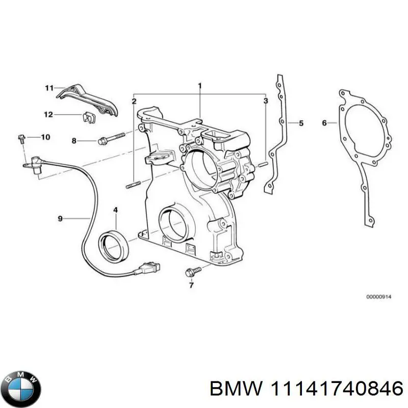 Compre 11141740844 BMW Vedante esquerdo de tampa dianteira de motor