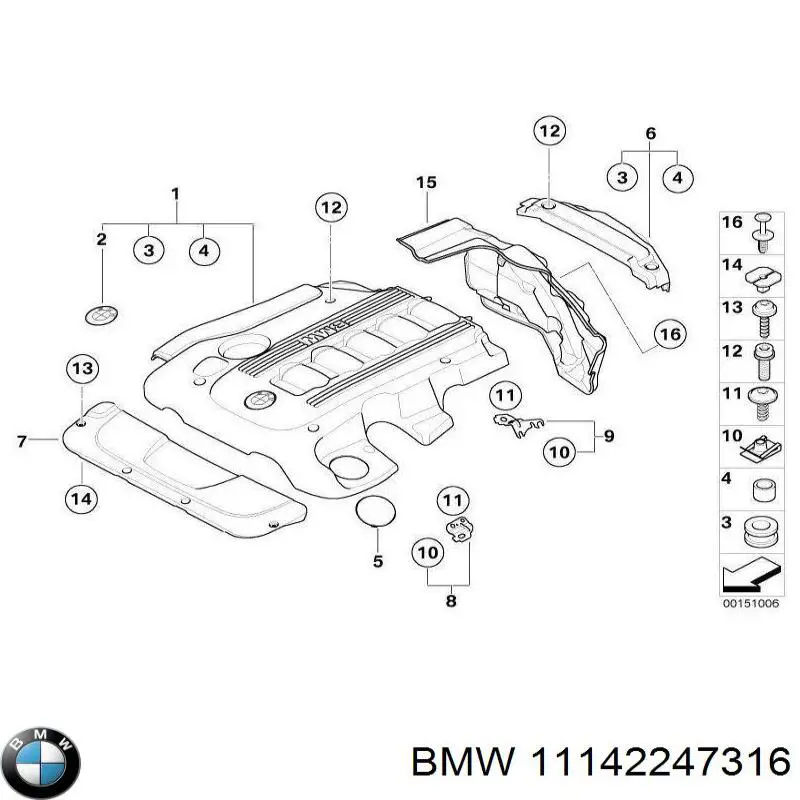 Compre 11142247316 BMW 