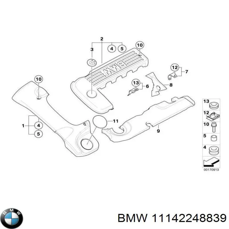 Moldura de vidro traseiro BMW 11142248839 preço, a partir de 31,75 USD