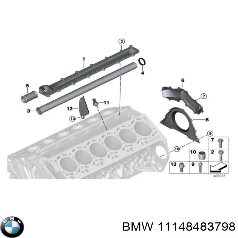 Vedação traseira de cambota de motor BMW 11148483798 preço, a partir de 60,31 USD