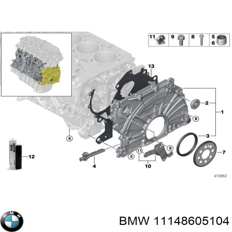 Compre 11148605104 BMW 