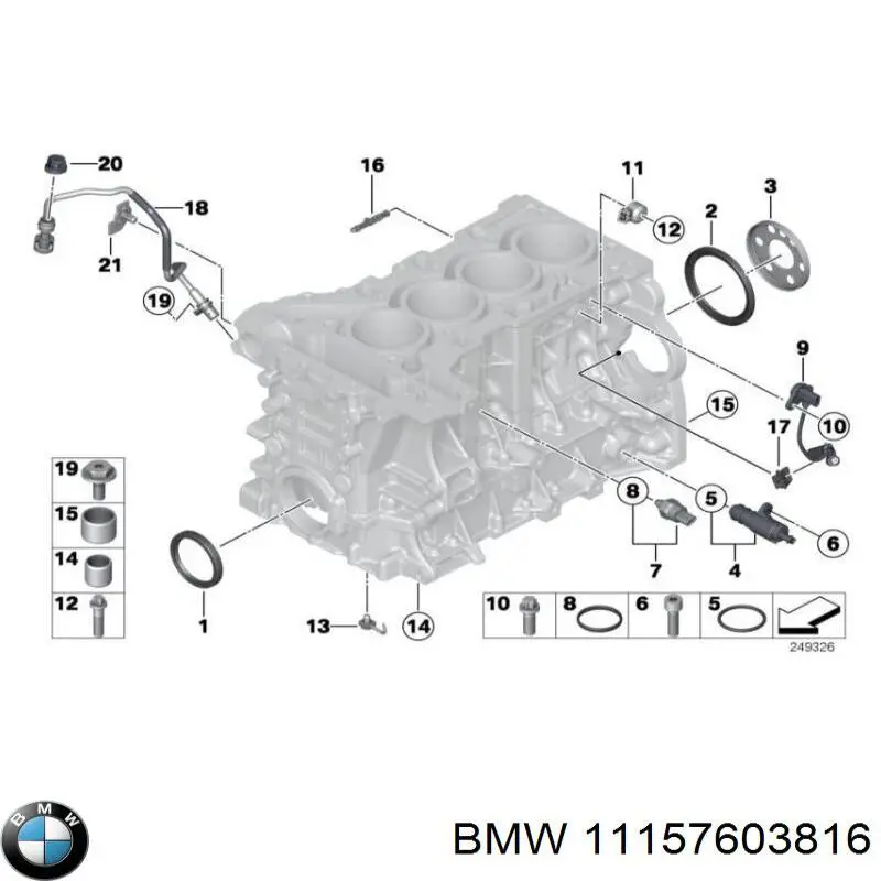 Cano derivado de ventilação de cárter (de separador de óleo) BMW 11157603816 preço, a partir de 45,62 USD