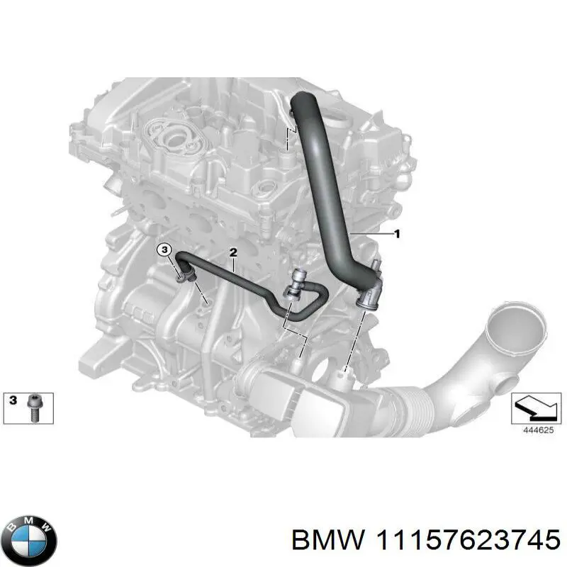 Cano derivado de ventilação de cárter (de separador de óleo) BMW 11157623745 preço, a partir de 64,54 USD