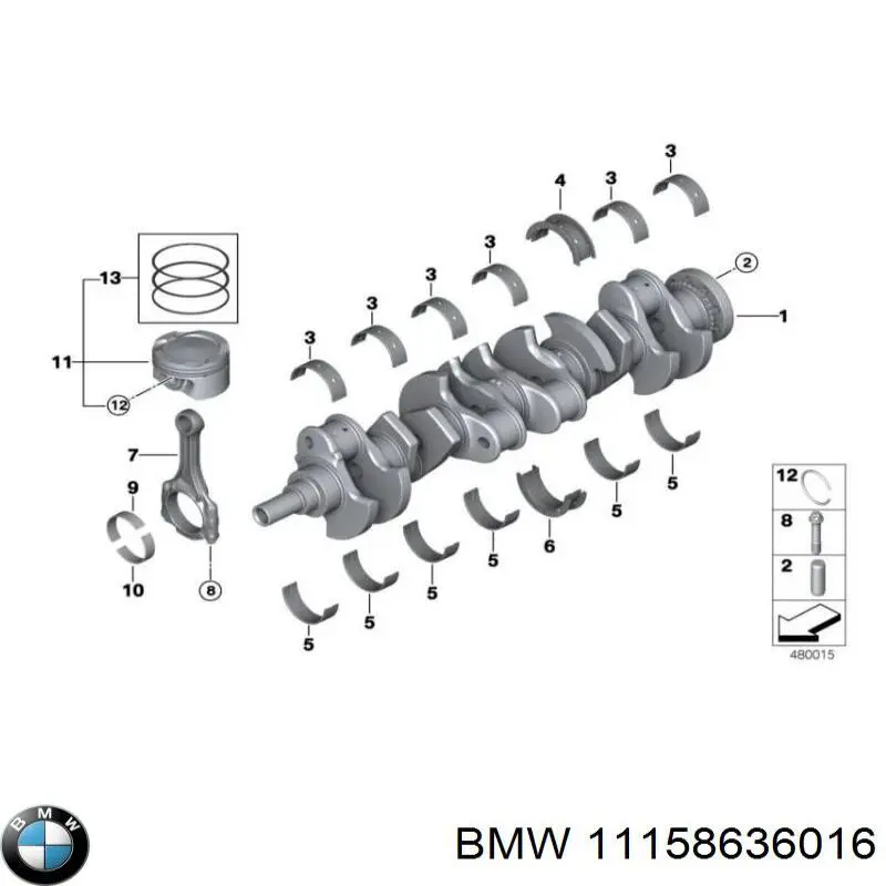 Compre 11158636016 BMW 