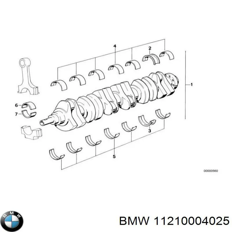 11210004025 BMW Cambota de motor