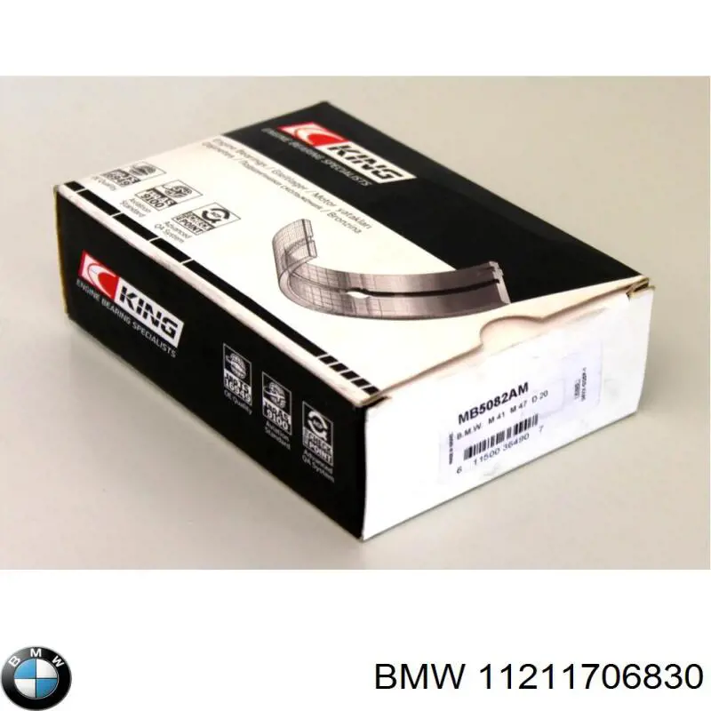 Folhas inseridas principais de cambota, kit, padrão (STD) SM 400701004