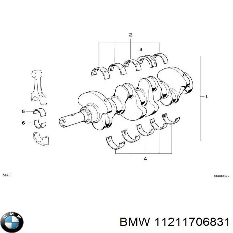 Folhas inseridas principais de cambota, kit, padrão (STD) SM 400701004 preço, a partir de 51,21 USD