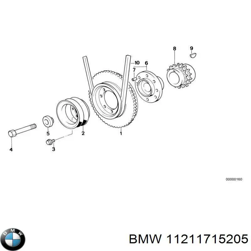 Compre 11211715205 BMW Engrenagem de cadeia da roda dentada de acionamento de cambota de motor