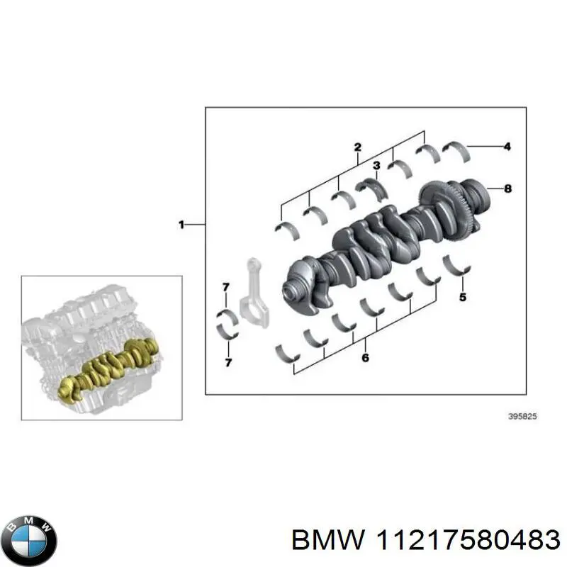 Cambota de motor BMW 11217580483 preço, a partir de 1011,56 USD