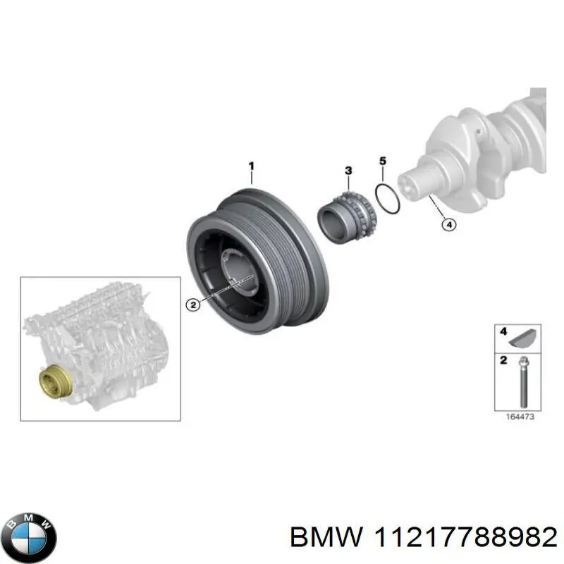 11217788982 BMW Engrenagem de cadeia da roda dentada de acionamento de cambota de motor