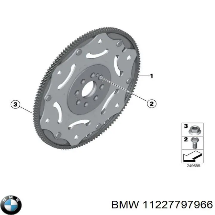 11227797966 BMW Parafuso de cabeça de motor (CBC)